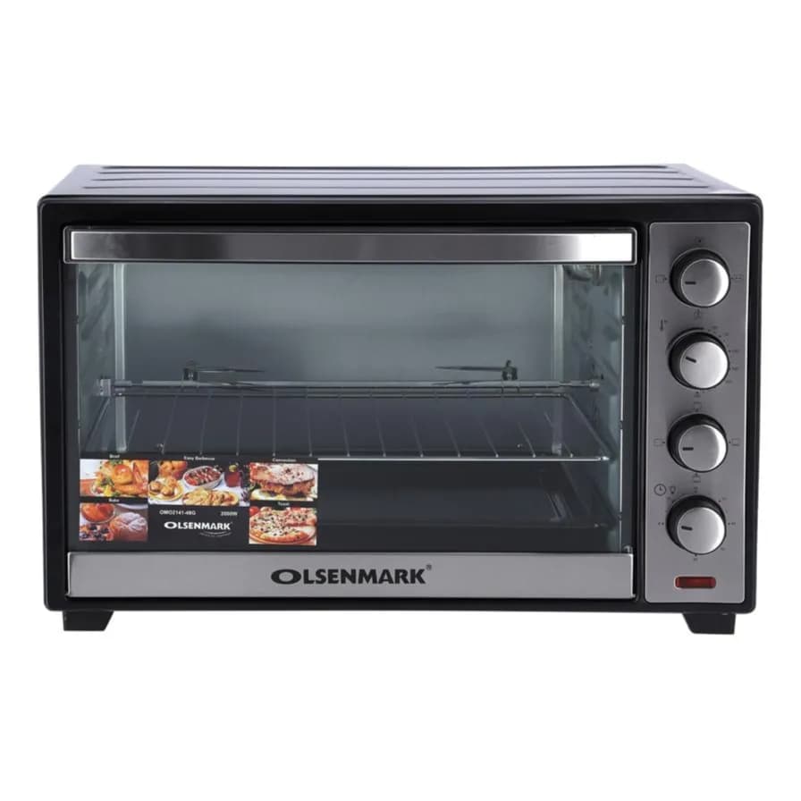 Olsenmark Electric Oven With Convection And Rotisserie, 47L - 4 Stage For Heating And Rotisserie