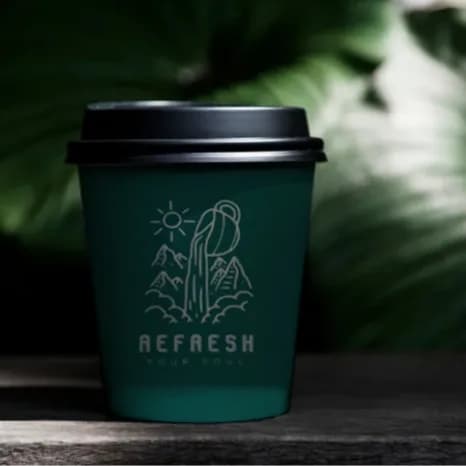 Paper Cup 8 Oz With Lid1X1000