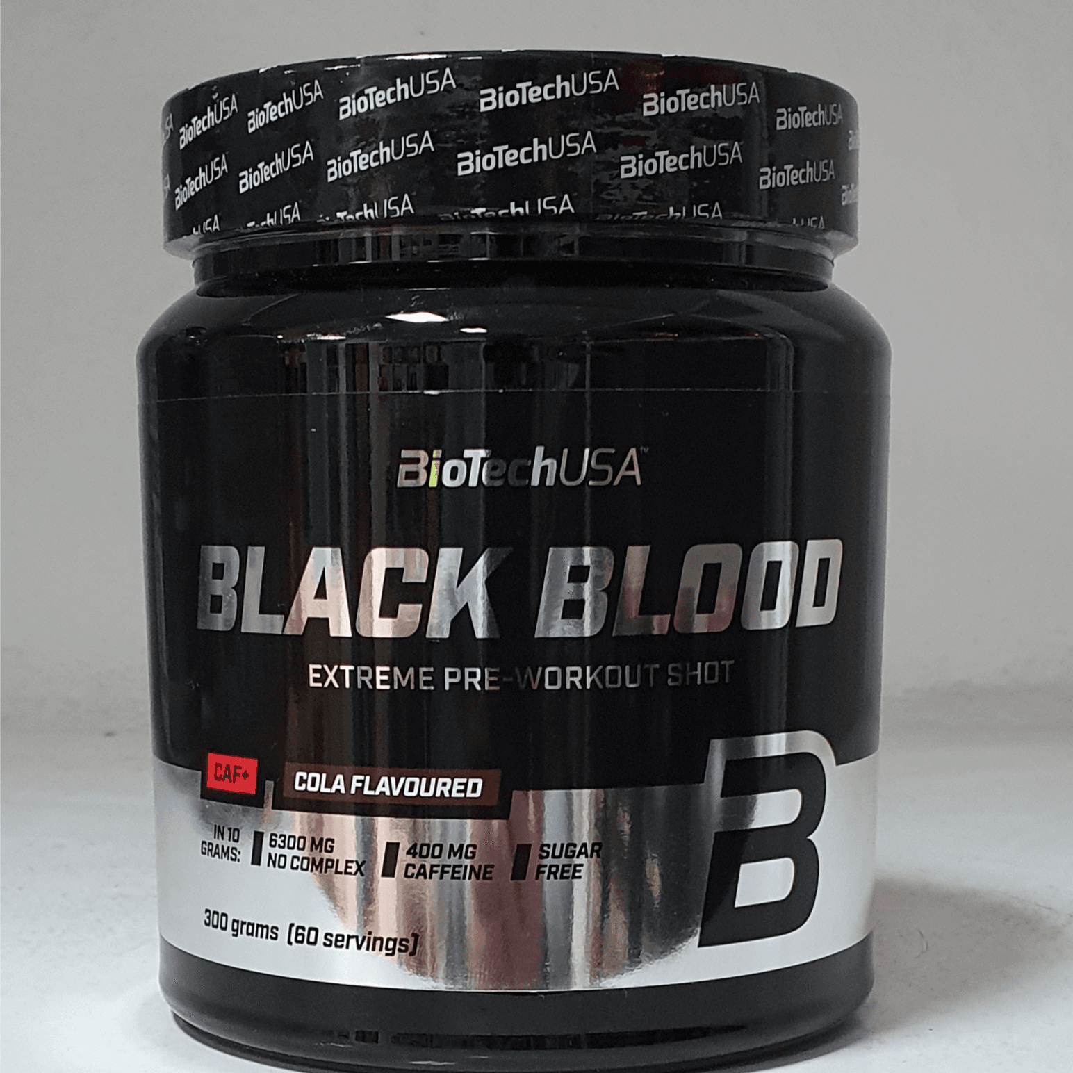 Black Blood Extreme Pre Workout Cola Flavoured 300gm - Biotech