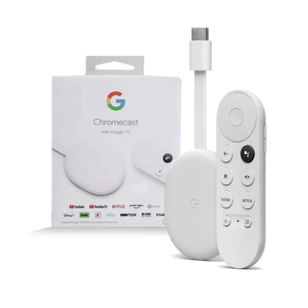 Chromecast with Google TV (4K)- Streaming Stick Entertainment with Voice Search - Watch Movies, Shows, and Live TV in 4K HDR