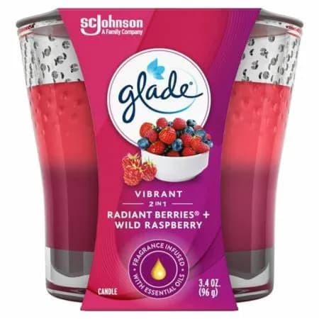 Glade Candle 3.4o Fresh Berries