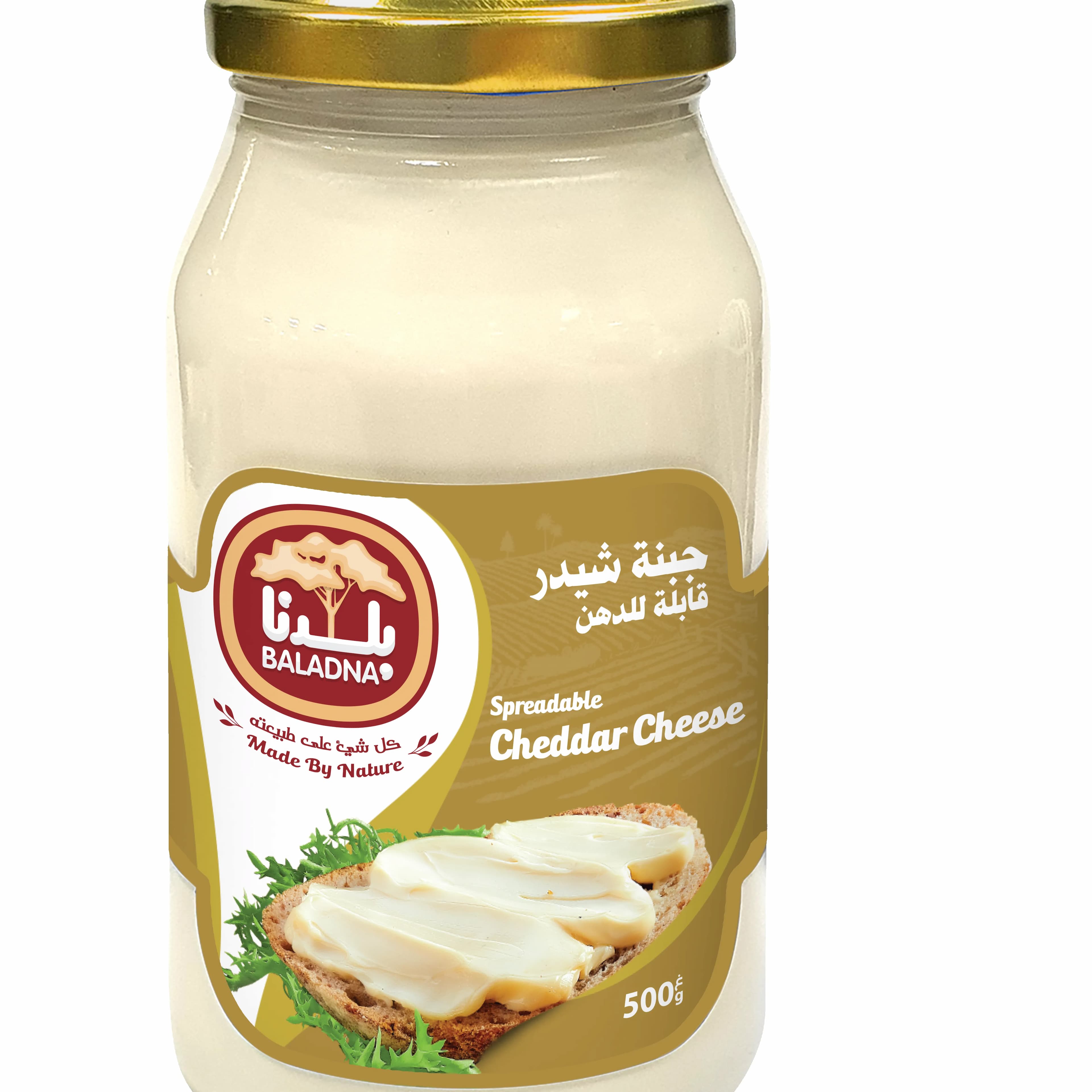 Baladna Spreadable Cheddar Cheese 500g