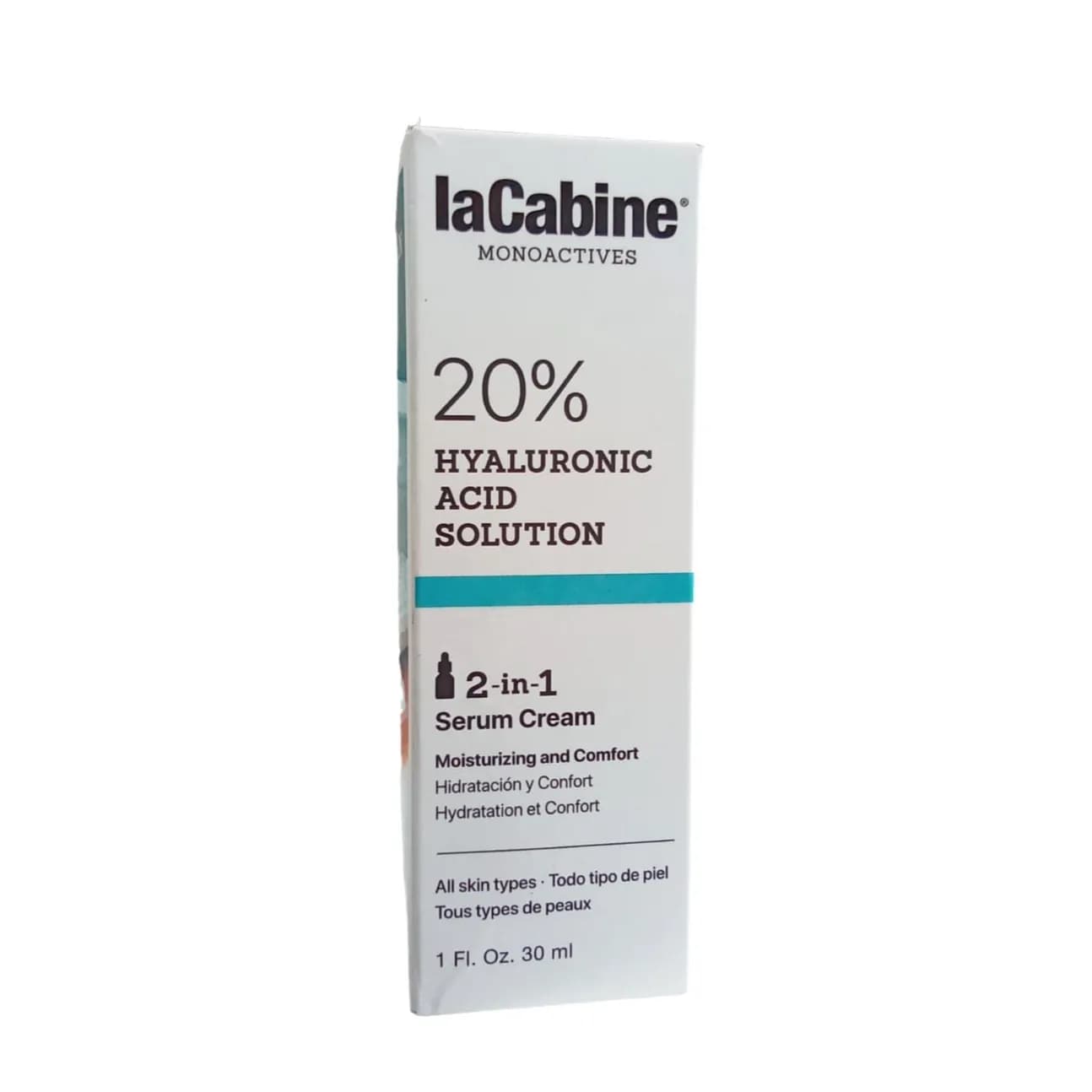 la cabine hyaluronic acid solution 2 in 1 serum cream 30 ml