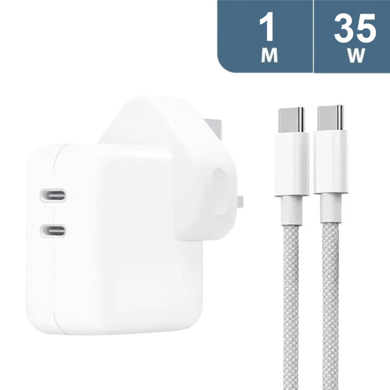 Apple 35W Adapter + C To C Cable 1M