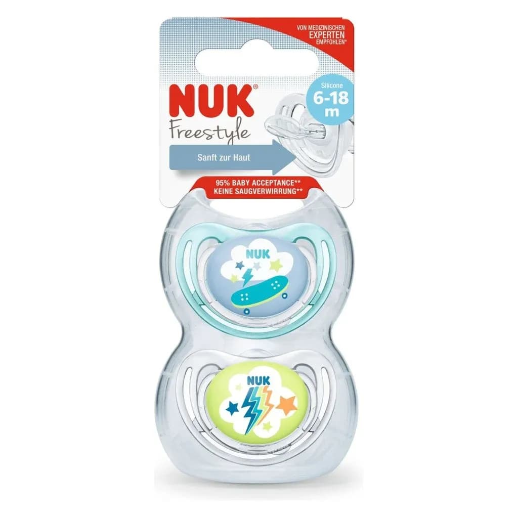 Nuk freestyle 6-18 m pacifier 2 pcs