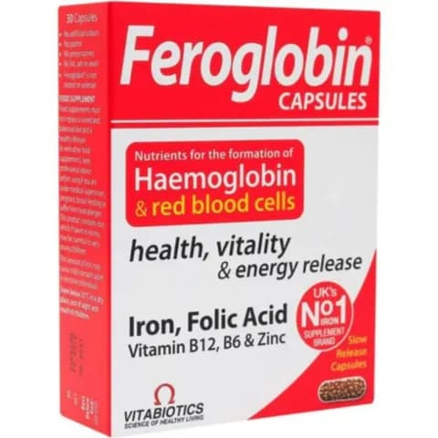 FEROGLOBIN B 12 CAPS 30 S