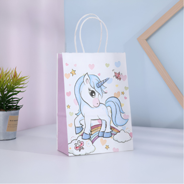 Unicorn Printed Gift Kraft Paper Bag Medium-1 Pieces Set (GCQL201)