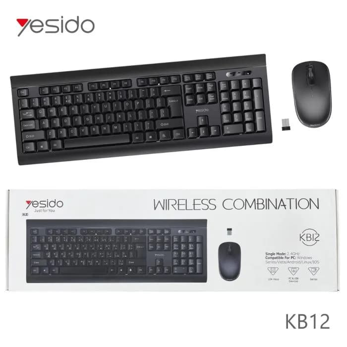 Wireless Keyboard With Mouse- Yesido Kb12