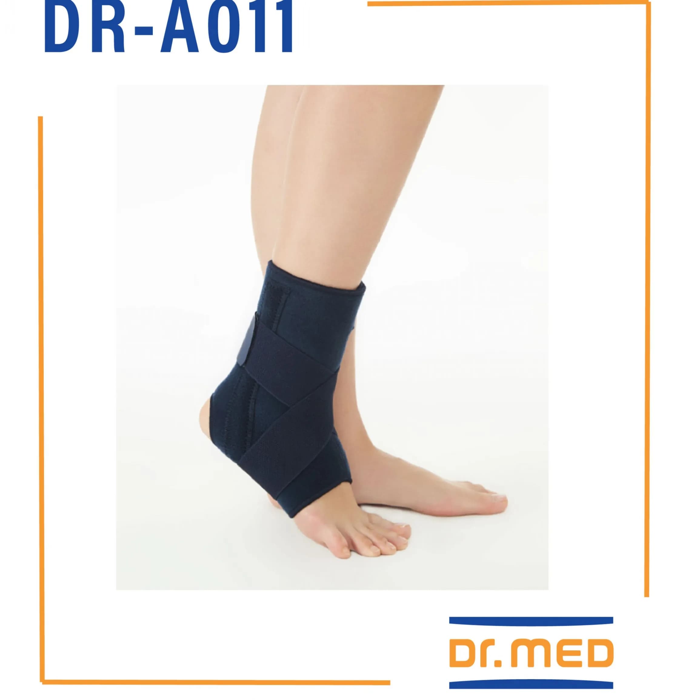 dr a011 cross strap ankle support with spring large