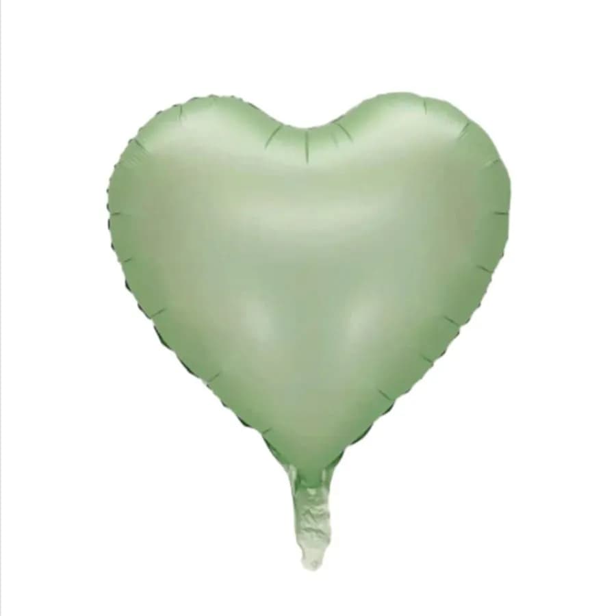 Heart Balloon Olive Green Colour