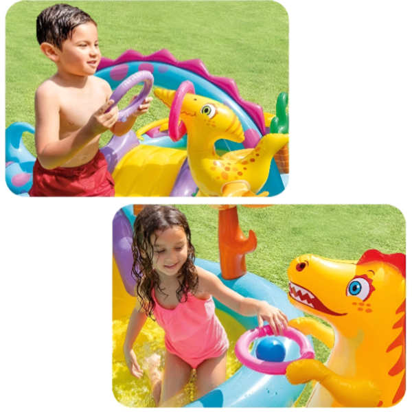 Intex Dino Land Slide And Play Center Pool For Kids (POIX96)