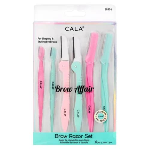 CALA BROW AFFAIR 6 PC RAZORS ASSORTMENT - 50956