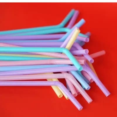 High quality Stylish Straw -Color Pastel - 120Pcs