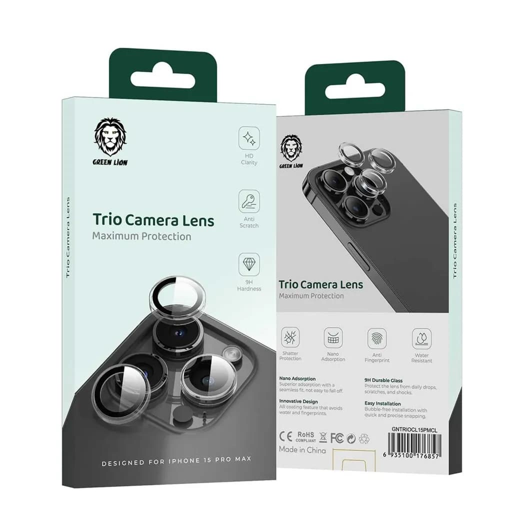 Green Lion Trio Camera Lens for iP15 Pro/Pro Max