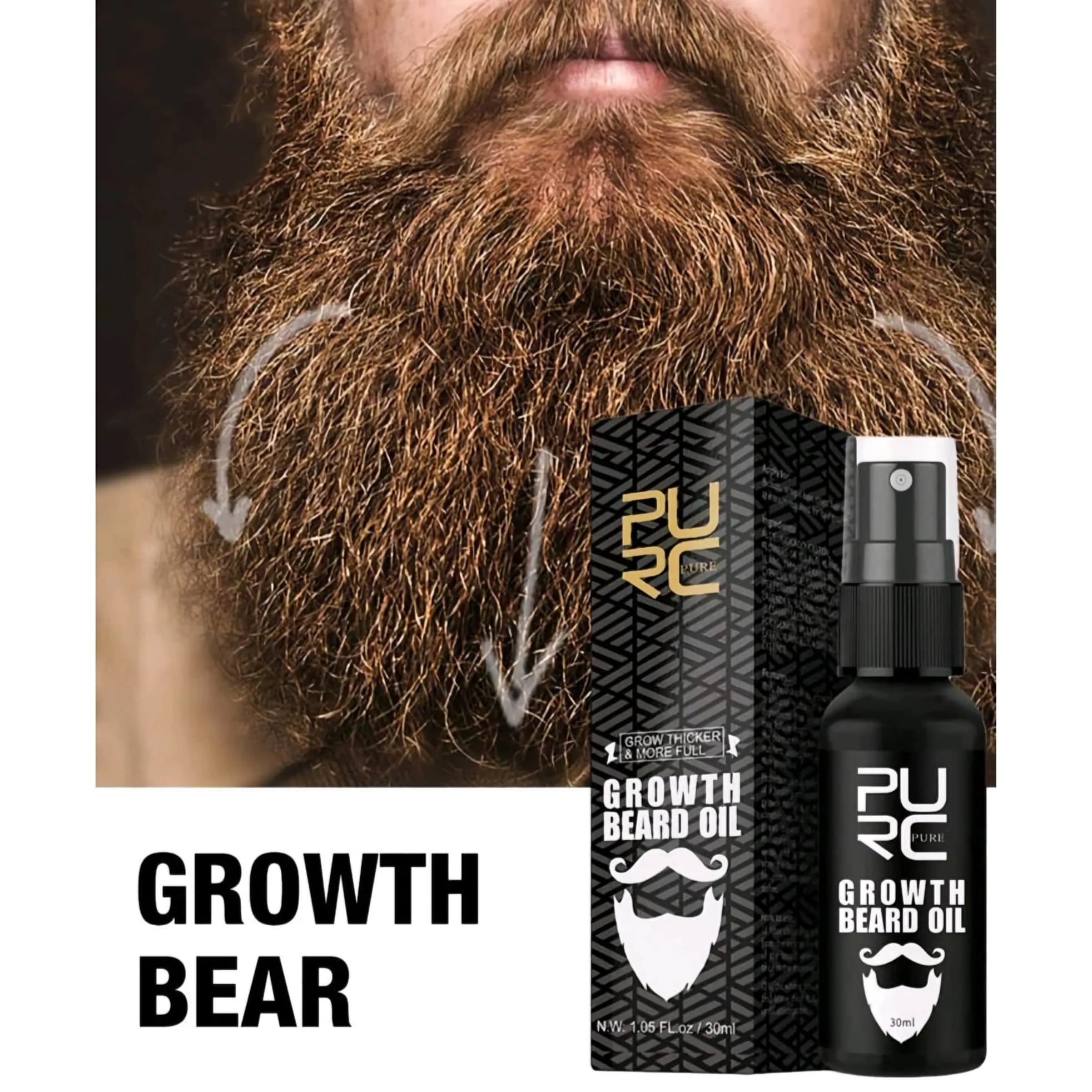 Beard Growth Oil, Beard Care - Am25