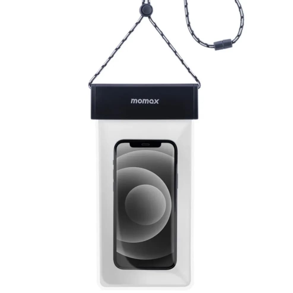 Waterproof Phone Protection Bag / + Hanging Cord / Black. Momax