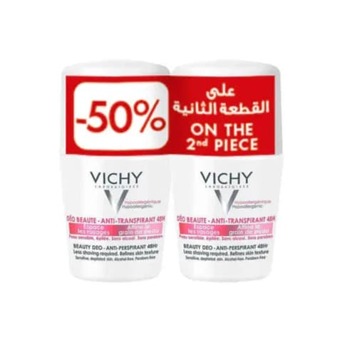 Vichy Beauty Deo 48hr Anti Perspirant 50 Ml /-50% On The 2nd Piece