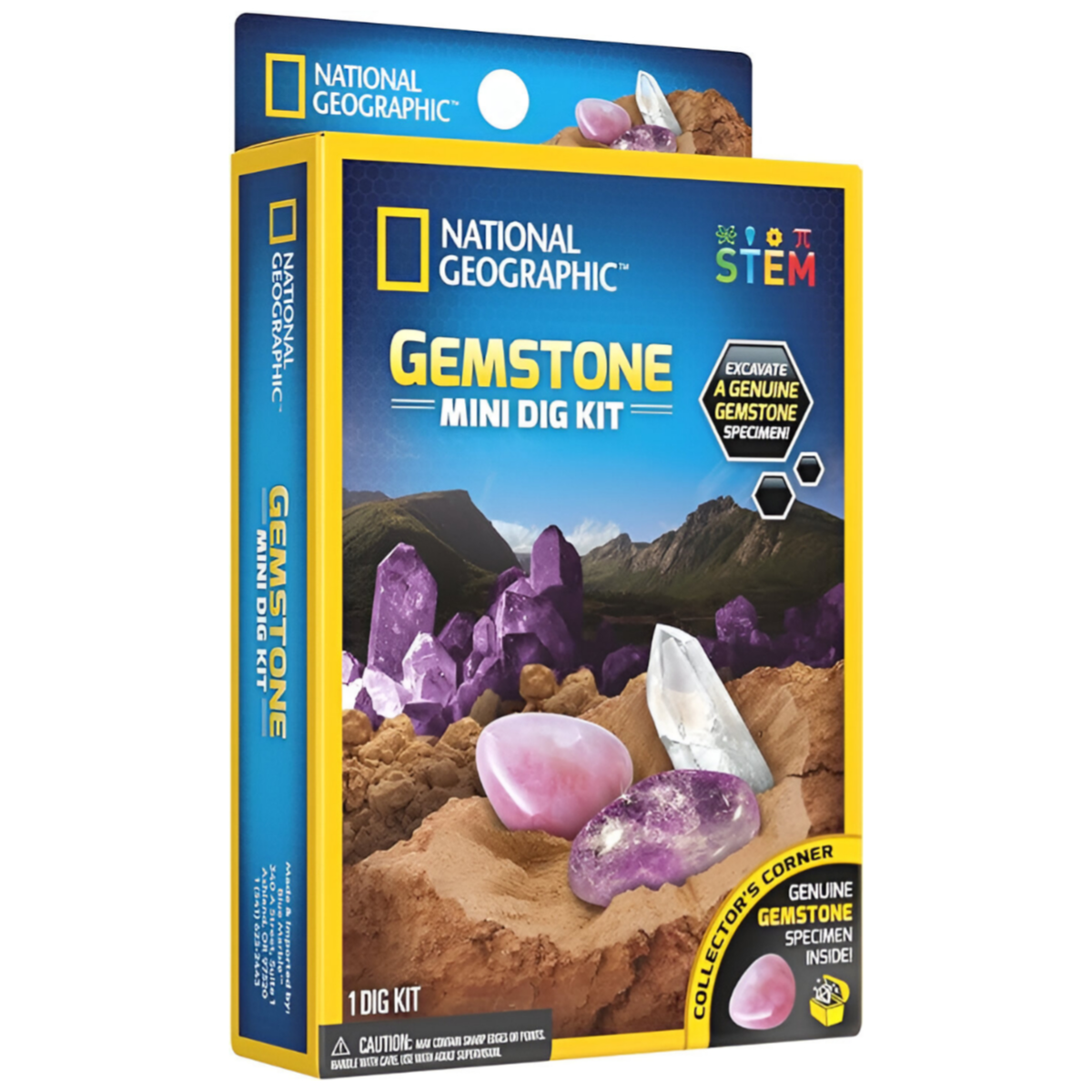 National Geographic Gemstone Mini Dig Kit for Student-Stem Project Toy (SMEQ18)