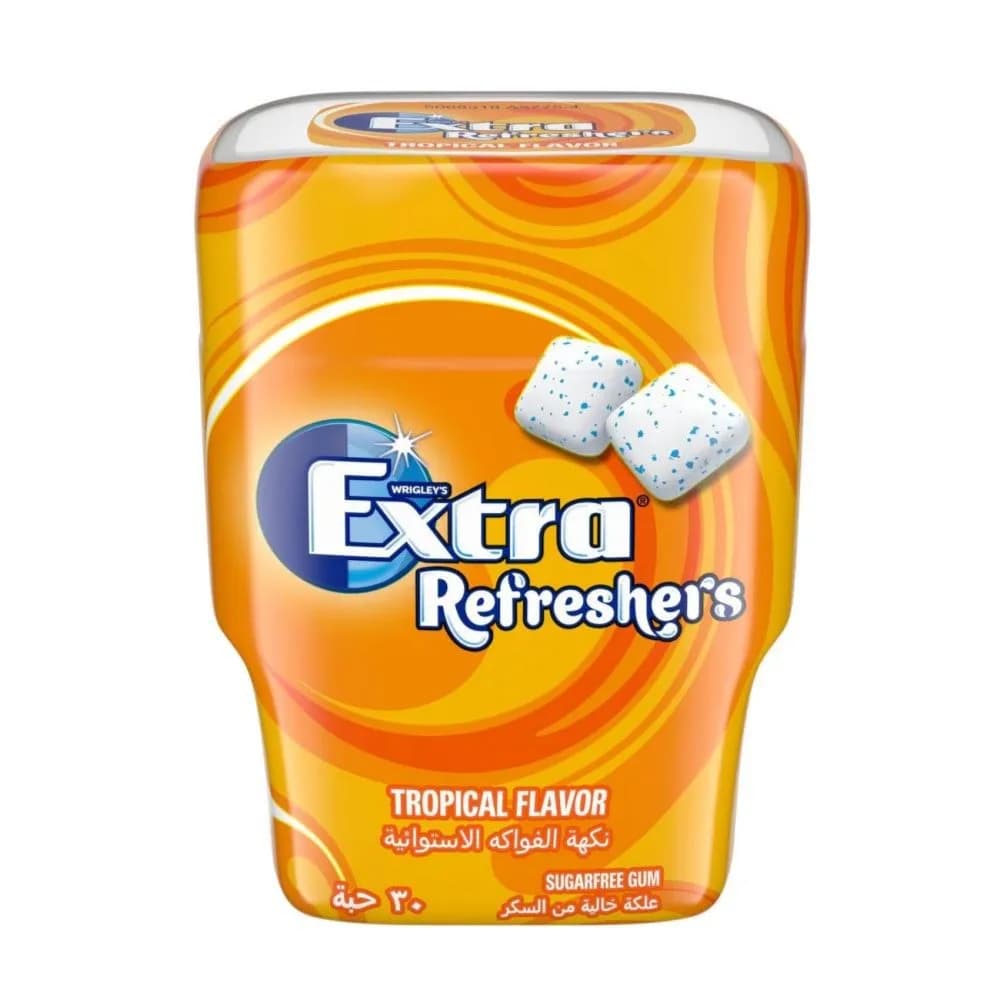 Extra Tropical Flv Gum Bottle 67g