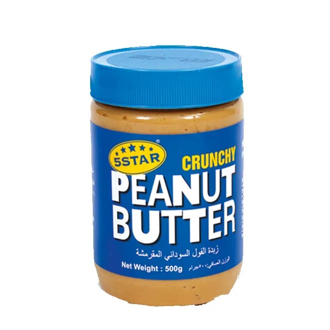 5 Star Peanut Butter Crunchy 500g