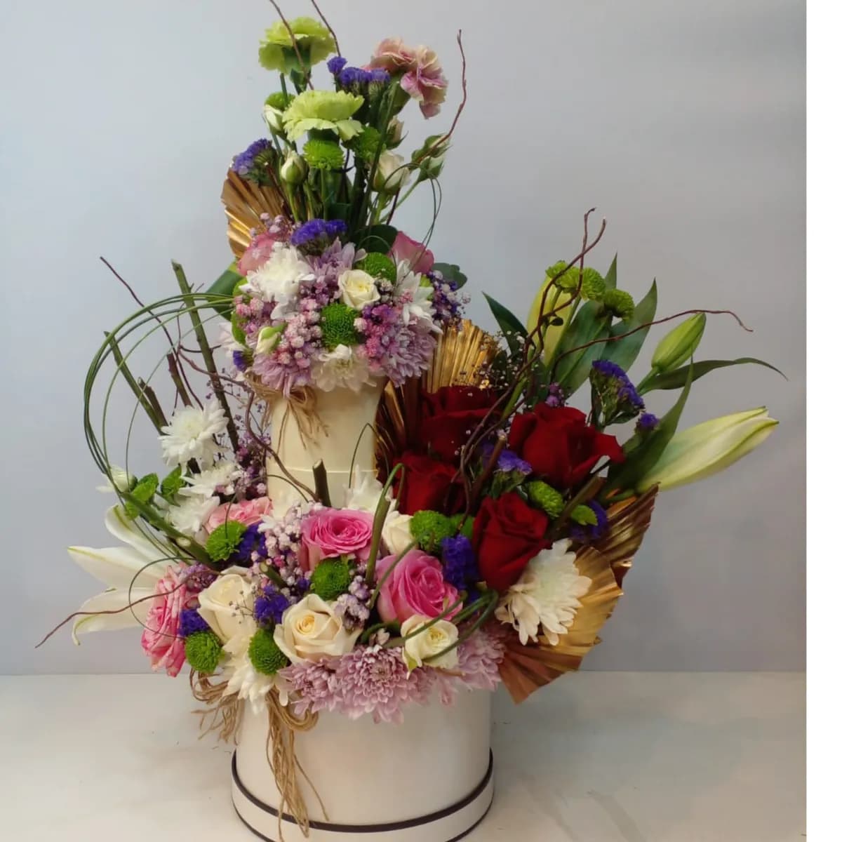 Mix Flowers Basket