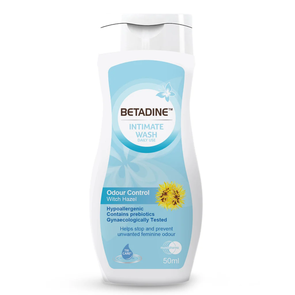 betadine intimate wash odour control witch hazel 50ml