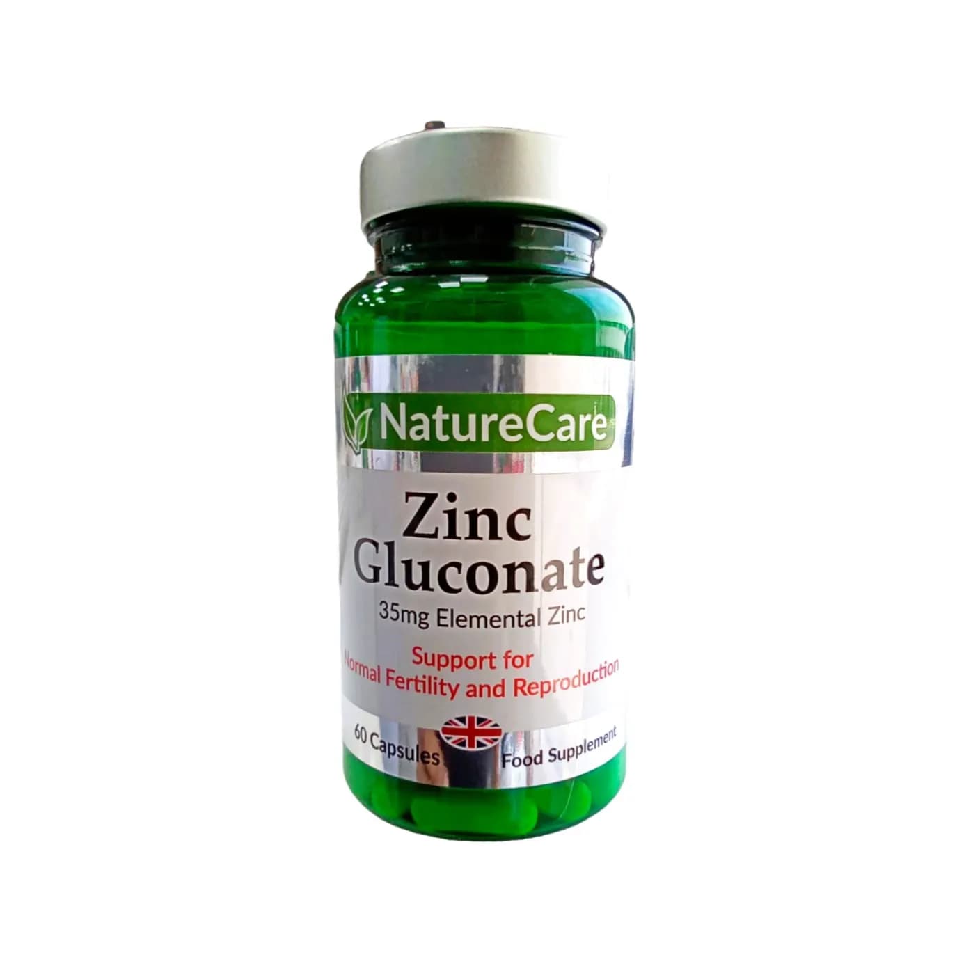 nature care zinc gluconate 35 mg capsule 60 pc