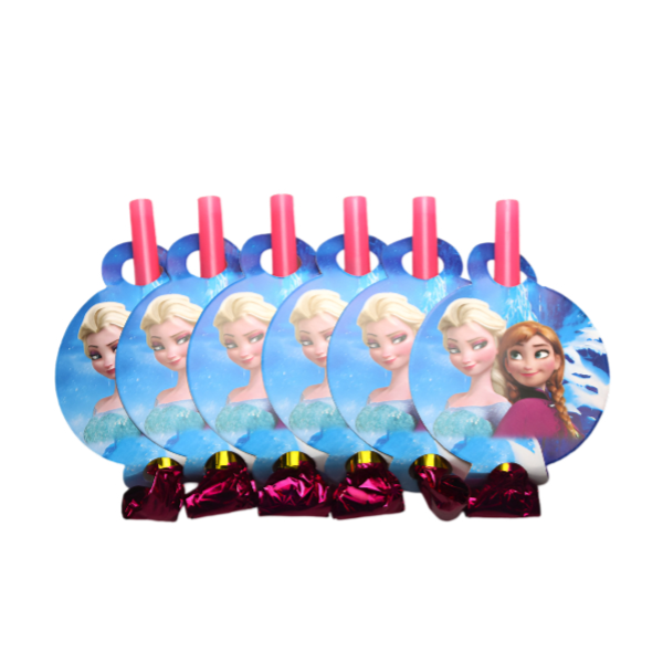 Disney Frozen Printed Happy Birthday Party Whistle-Pack Of 6 Pieces - Pigc189