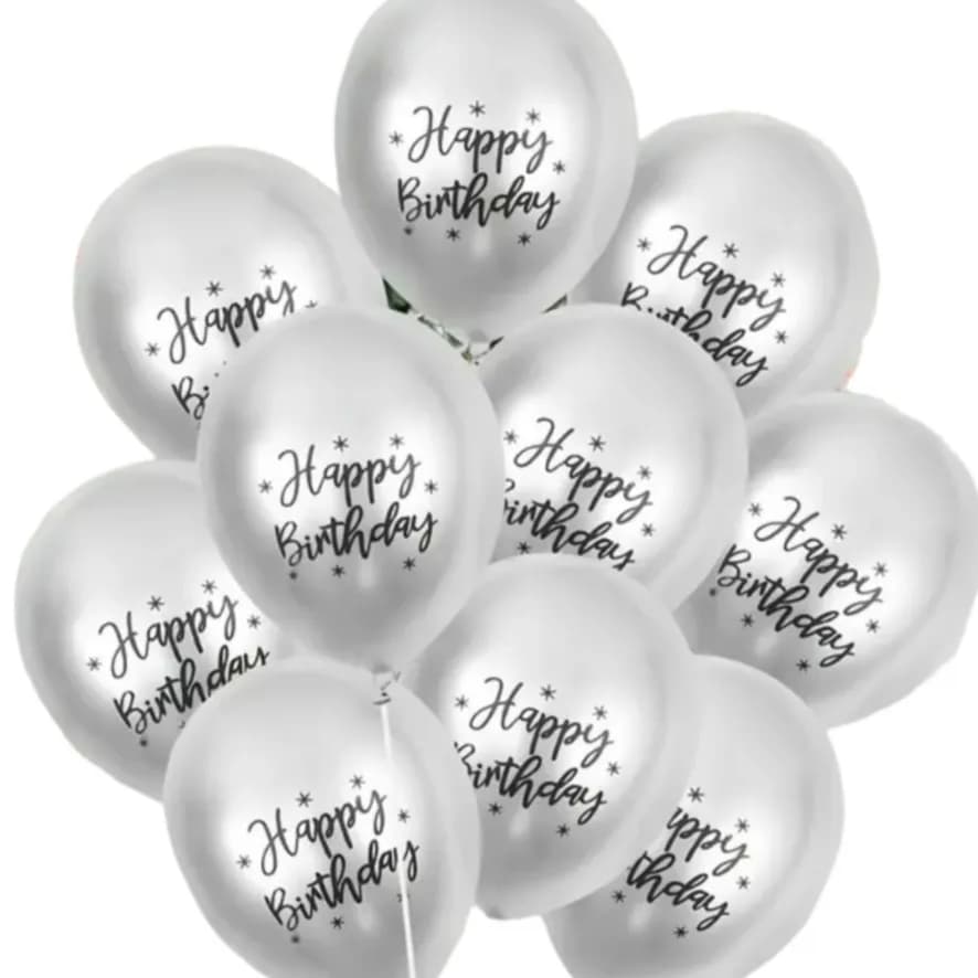 Happy Birthday Balloon  Set  4