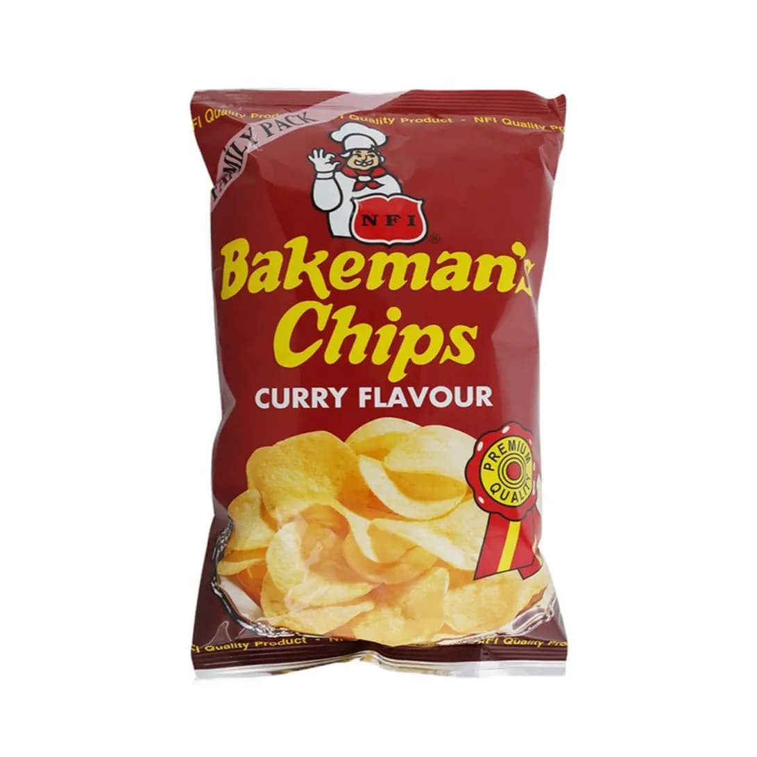 Nfi Bakeman`s Chips Curry Flavour 100 Gm