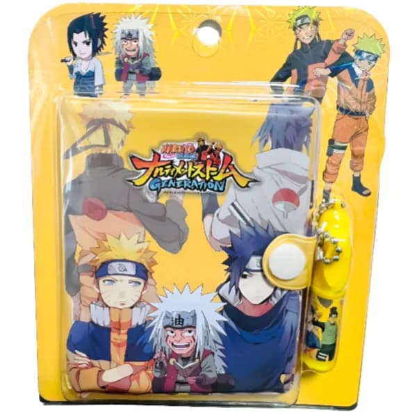 Naruto Themed Mini Gift Notebook With Pen -1 Pieces Set (GBQL48)