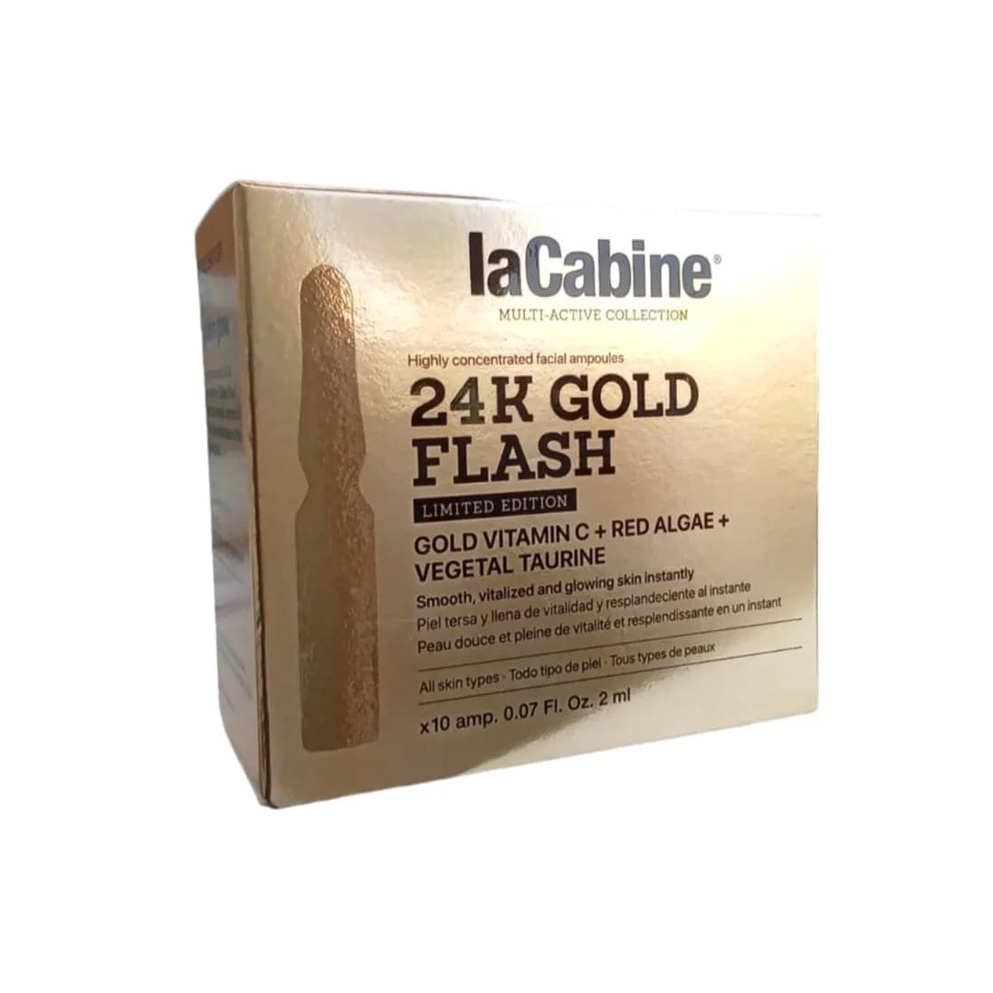 la cabine 24 k gold flash 10x2 ml ampoules