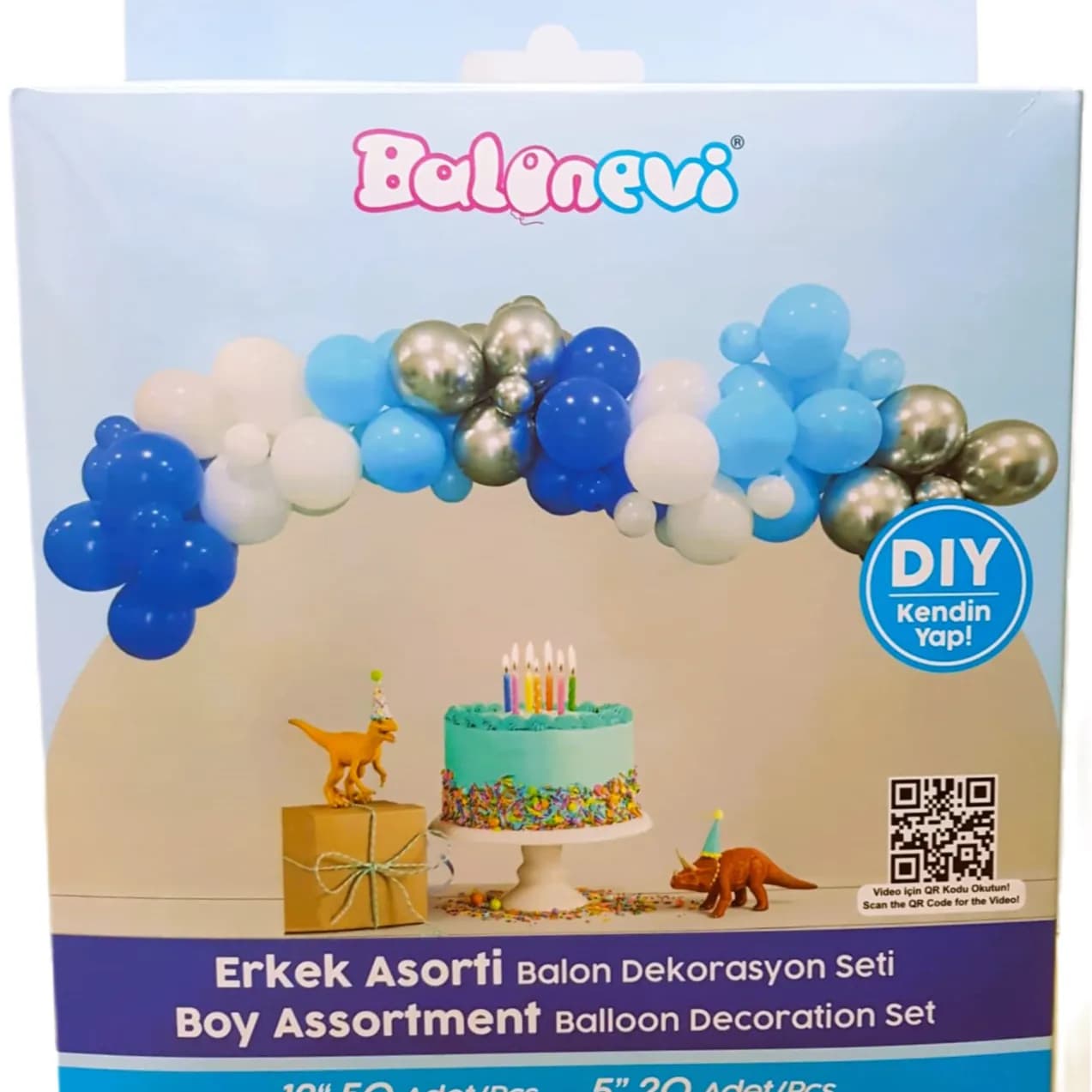 Baby Boy Assortment Balloon Decoration Set Diy Balonevi