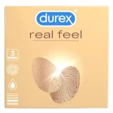 DUREX REAL FEEL CONDOMS  3 S