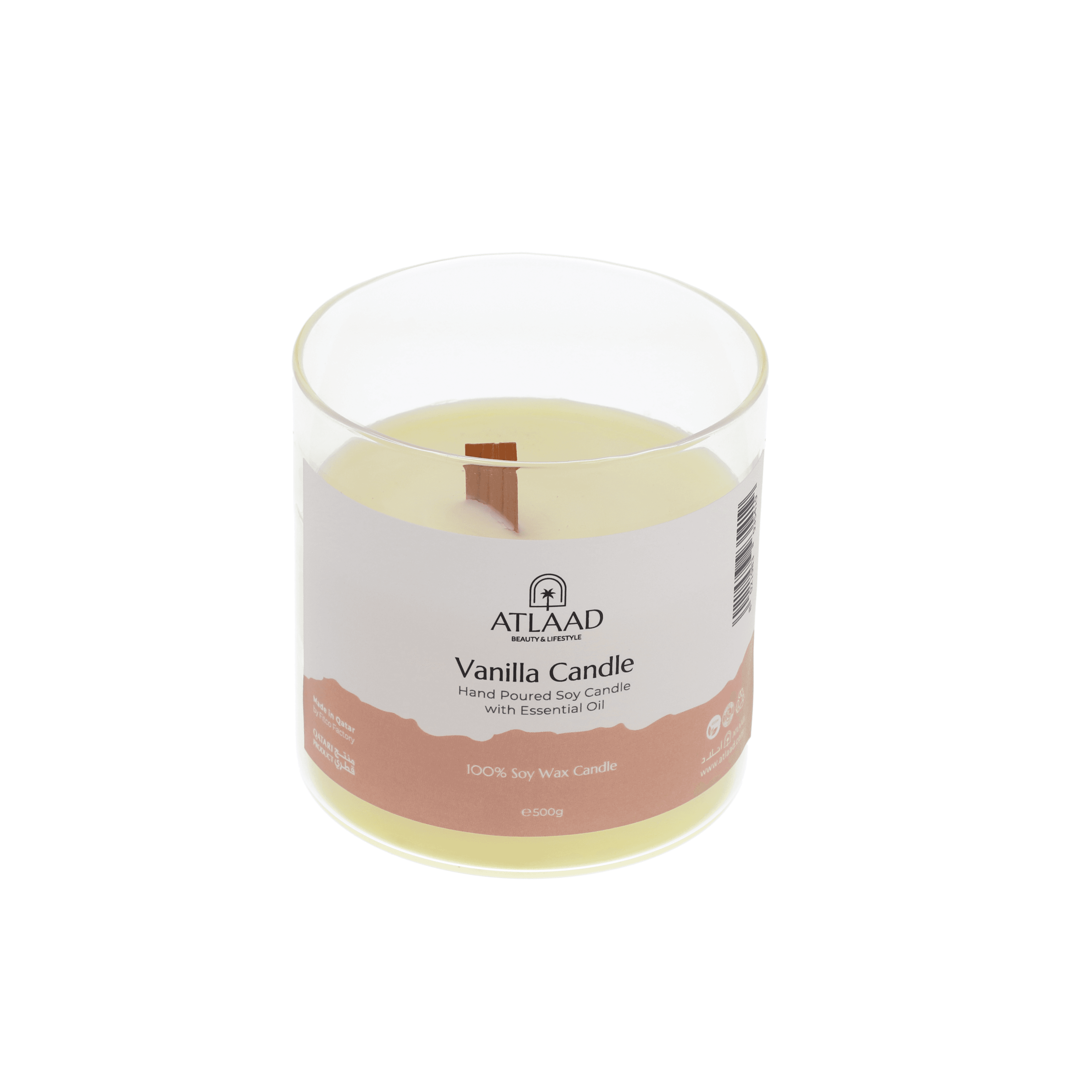 Vanilla Candle - Hand Poured Soy Candle with Essential Oil