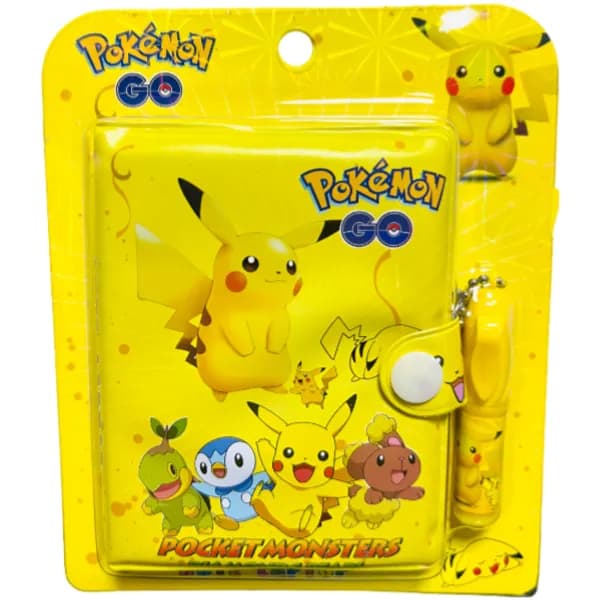 Pokemon Themed Mini Gift Notebook With Pen -1 Pieces Set (GBQL46)
