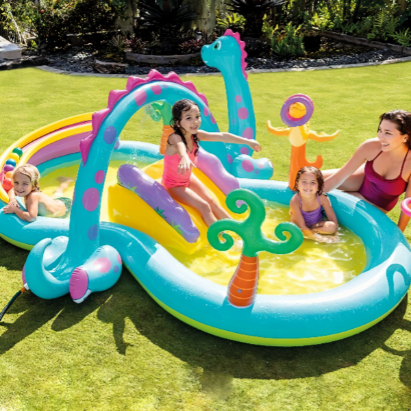 Intex Dino Land Slide And Play Center Pool For Kids (POIX96)