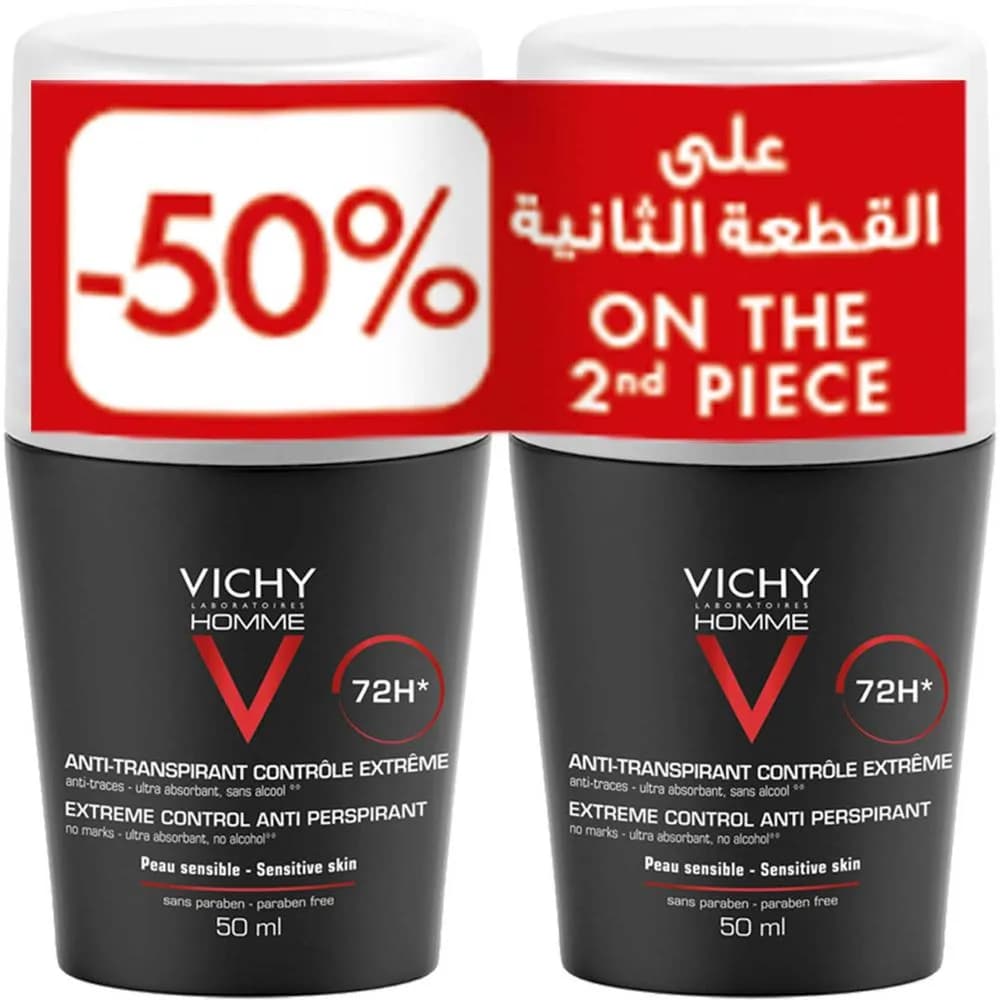 Vichy Extreme Control 72hr Anti Perspirant 50 ML -50% On The 2nd Piece