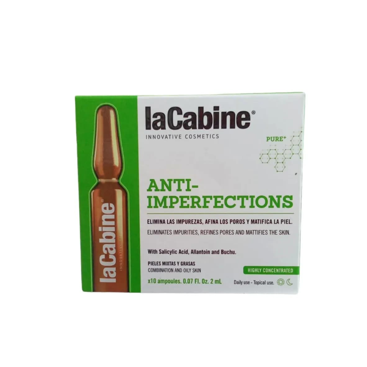 la cabine anti-imperfections 10x2 ml ampoules