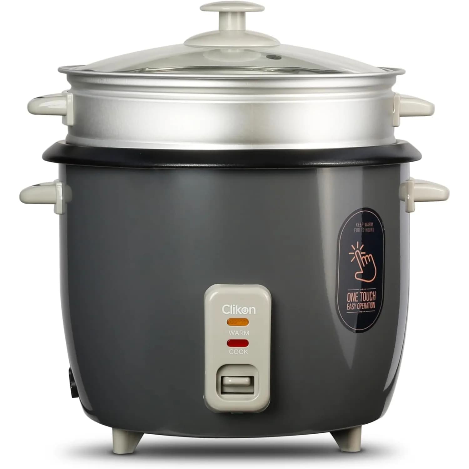 Clikon 2.2ltr Rice Cooker W/steamer 900w Ck2704