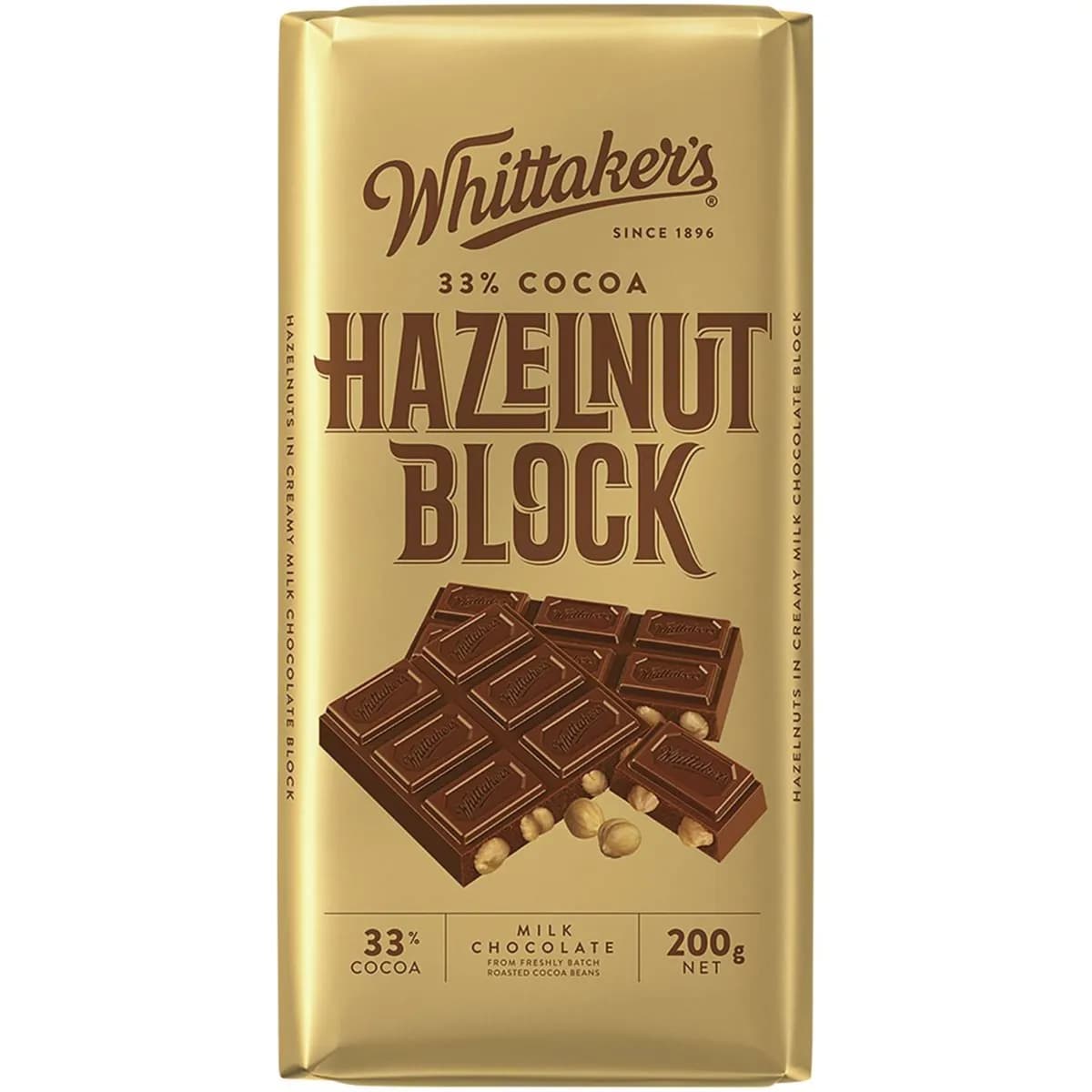 Whittaker's Block Hazelnut 200g