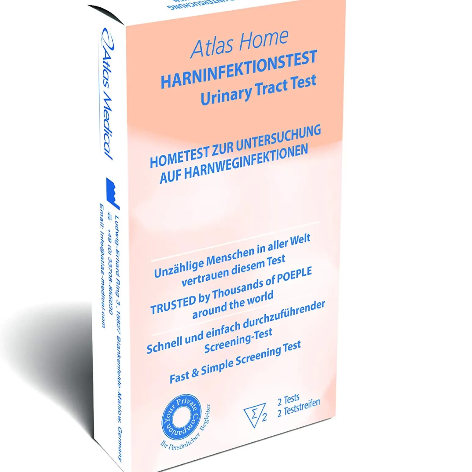 Atlas home urinary tract test 2pcs