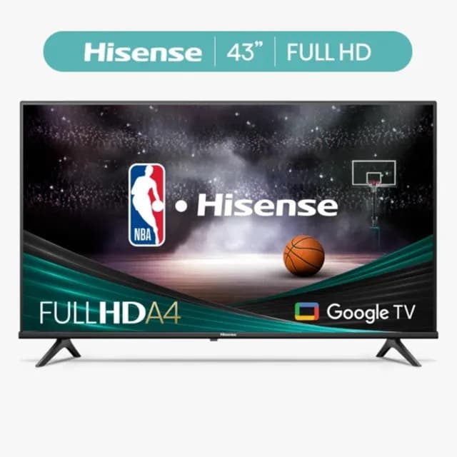 Hisense 43-Inch Class A4 Series FHD 1080p Google Smart TV (43A4K) - DTS Virtual: X, Game & Sports Modes, Chromecast Built-in, Alexa Compatibility