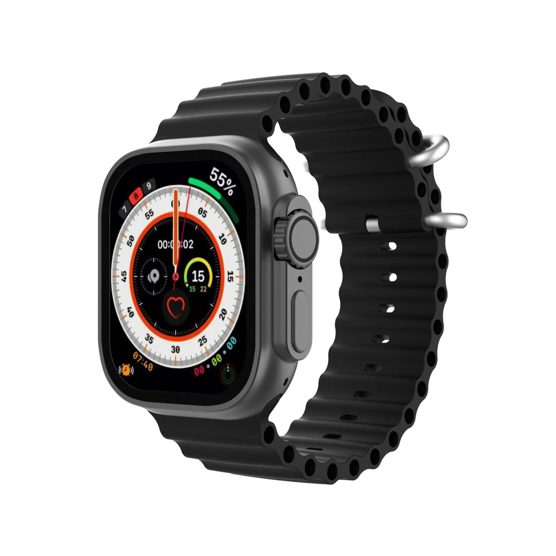 Platinum Smart Watch Hale U Bt Withcalling - Gun Metal