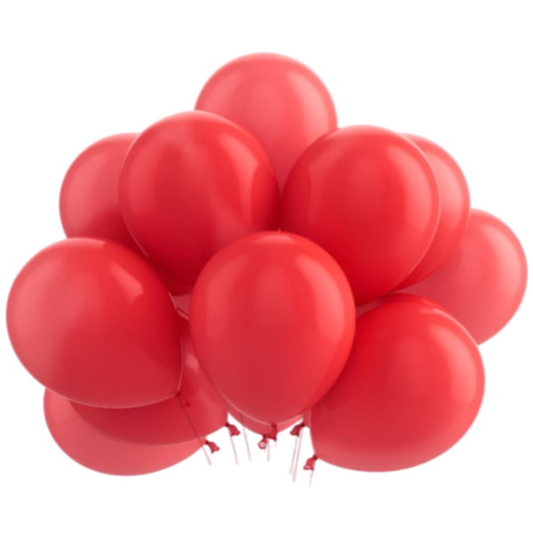 Party Decoration Latex Balloons-pack Of 100 Pieces- Red Color (BLQL73)