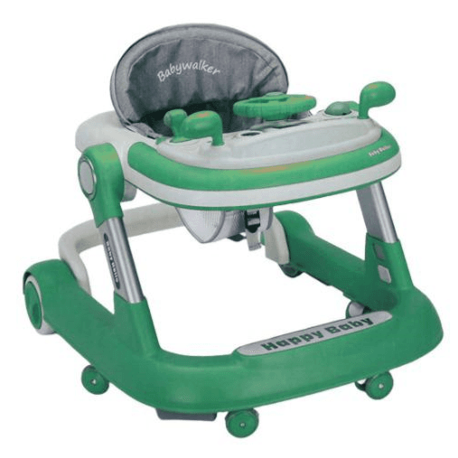 4 mode Baby Walker 6m+ (puzzle mode,table mode,toddle mode,walking aid mod) green color
