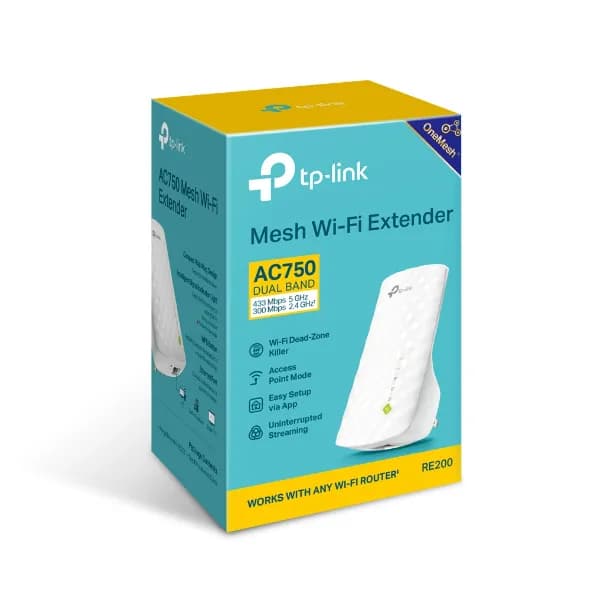 Wi-Fi Router Range Extender Ac750 Tp-Link Re200