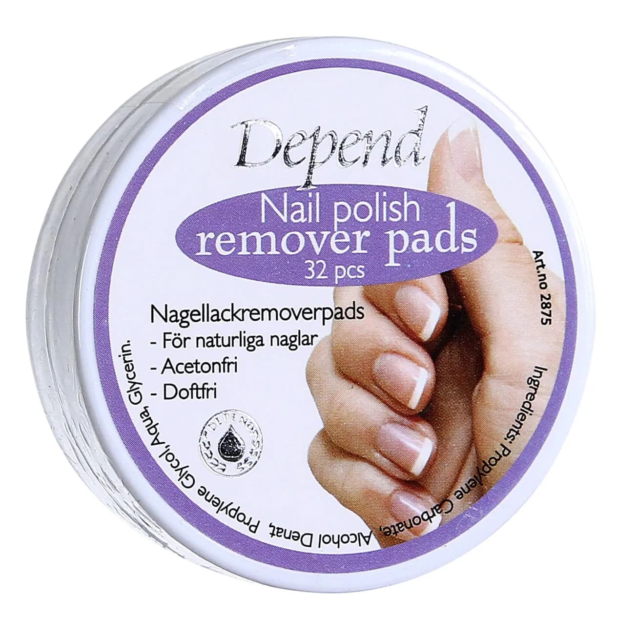 DEPEND NAIL POLISH REMOVER PAD