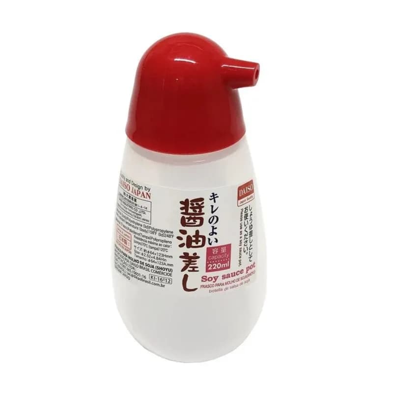 High quality Soy Sauce Pot Red ''MADE IN JAPAN"