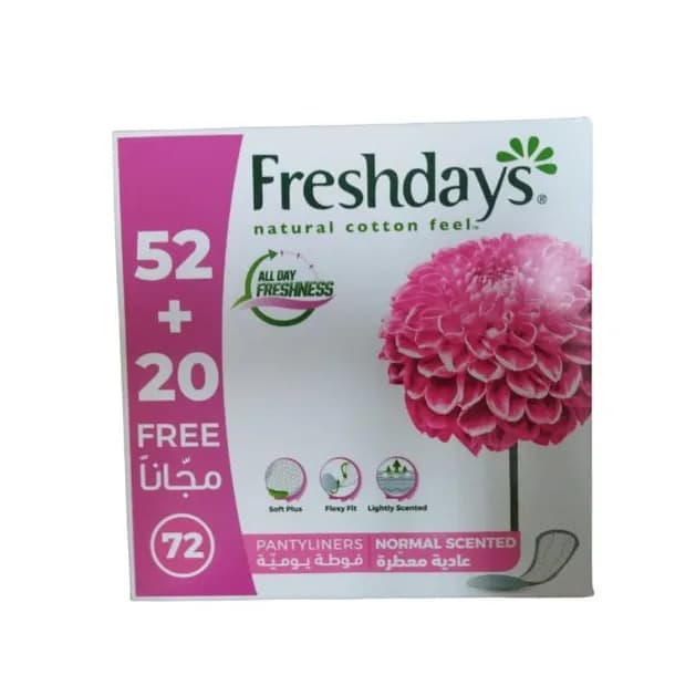 FRESHDAYS NORMAL NORMAL SCENTED 52+20 FREE